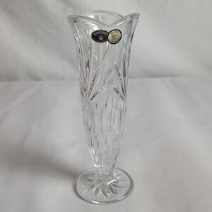 Bohemia Czech 24% Hand Blown Lead Crystal Bud Vase *8 1/4" **NEW